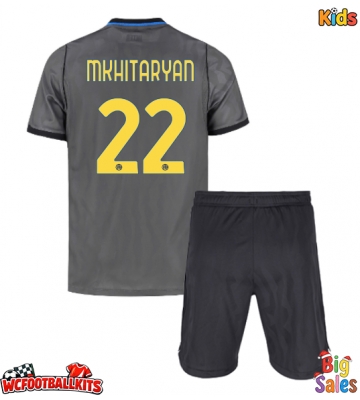 Inter Milan Henrikh Mkhitaryan #22 Replica Third Stadium Kit for Kids 2026-27 Short Sleeve (+ pants)